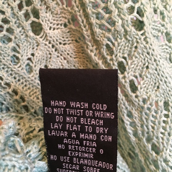 POOKIE & SEBASTIAN Moss Green Crocheted Sweater - Picture 7 of 7